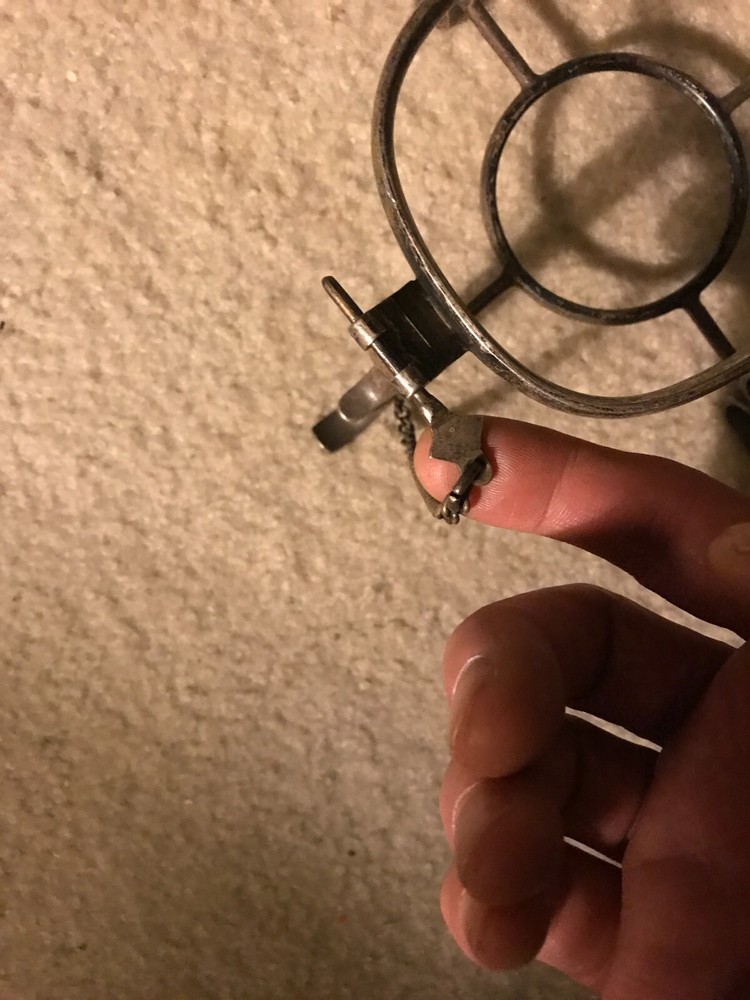 Vintage Sheffield Silver Plate Locking Tilting Kettle Burner Stand Only ***Read