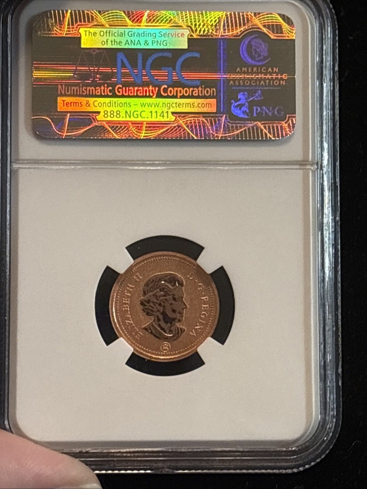 2012 Canada Penny Ngc Sp68 Red 1C