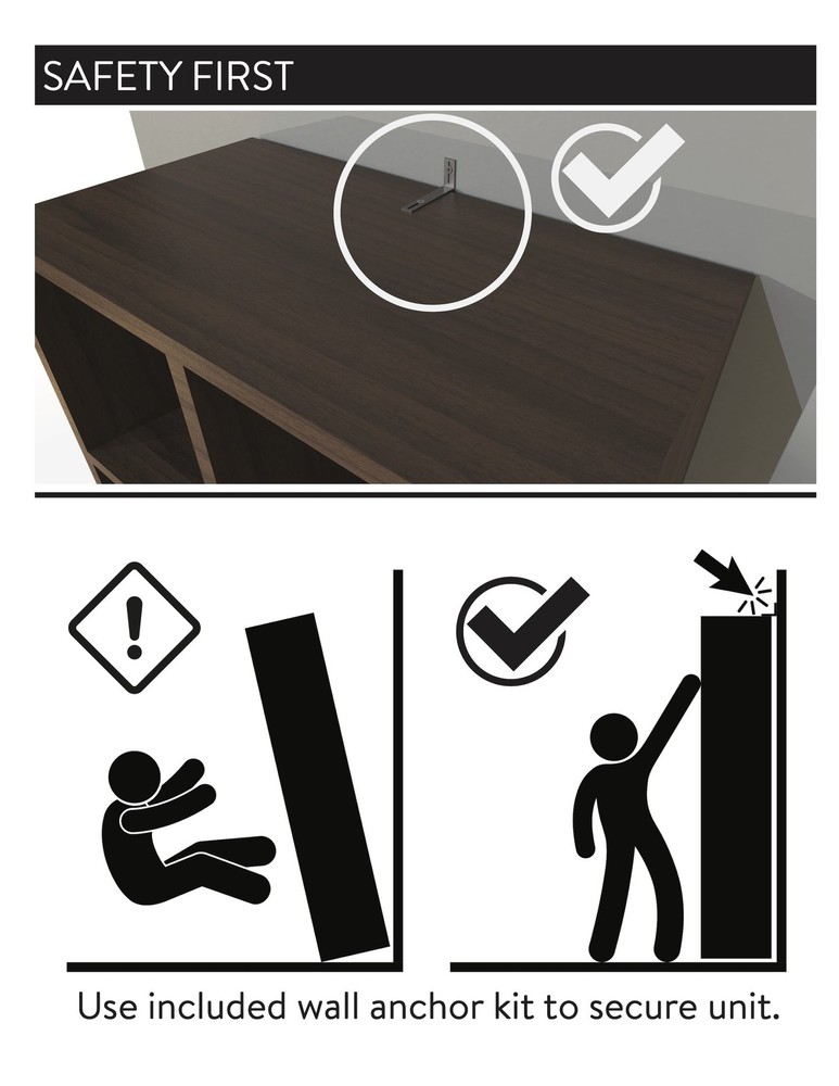 Mainstays 6 Cube Storage Organizer, White