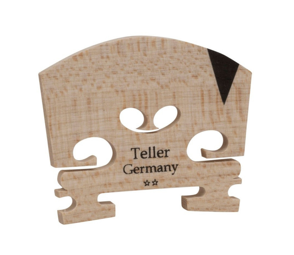 TELLER GOOD QUALITY UNFITTED MAPLE ** VIOLIN 3/4 BRIDGE w/EBONY E-INSERT T-5409