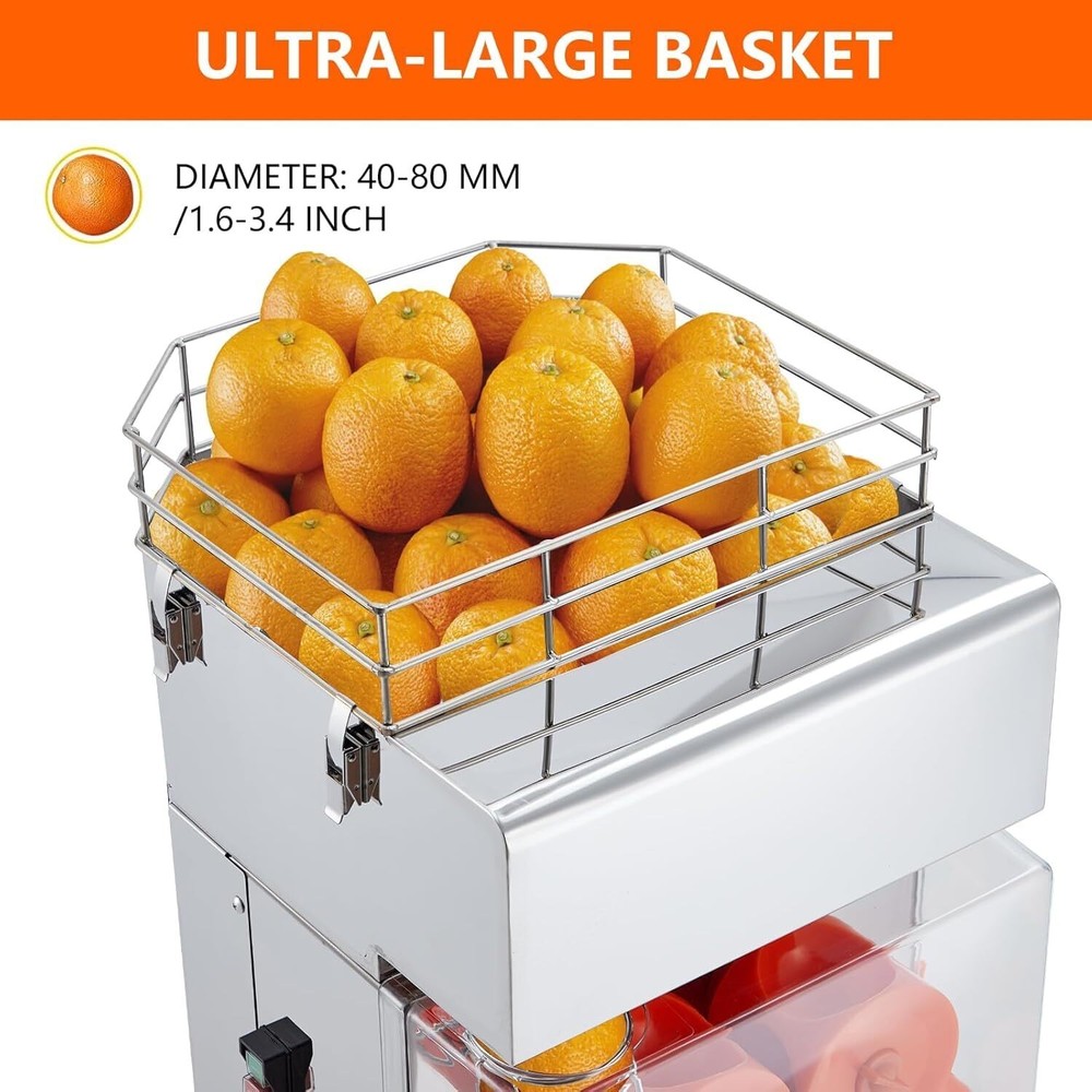 Commercial Automatic Orange Squeezer grapefruit Juicer Extractor Juice Machine