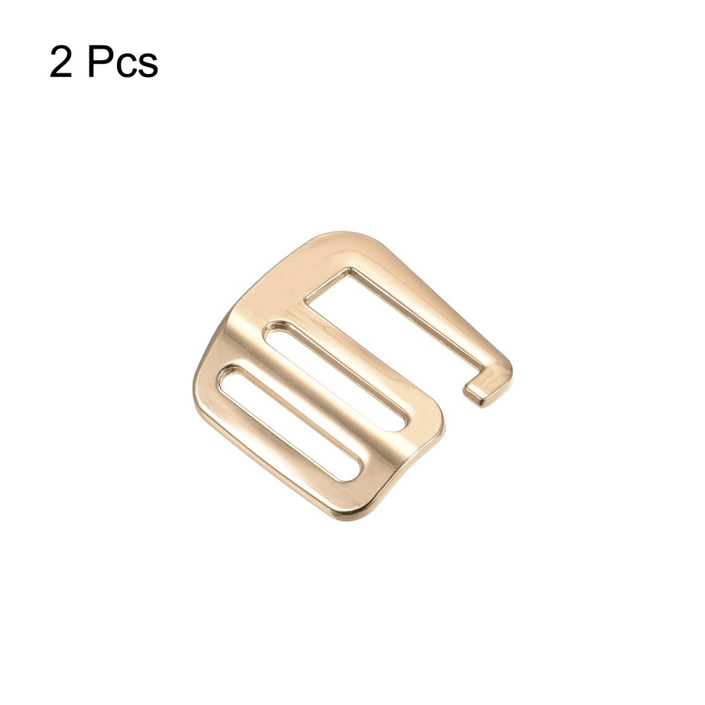 0.98" Webbing Release G Hook Buckle Adjusters for Backpack Strap, 2Pcs Gold