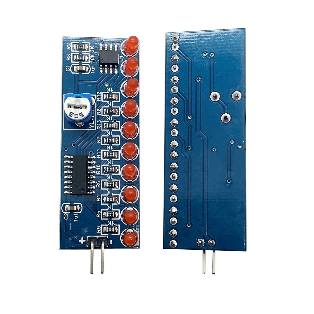 NE555 + CD4017 Light Water Flowing Light LED Fully Assembled Soldered Module
