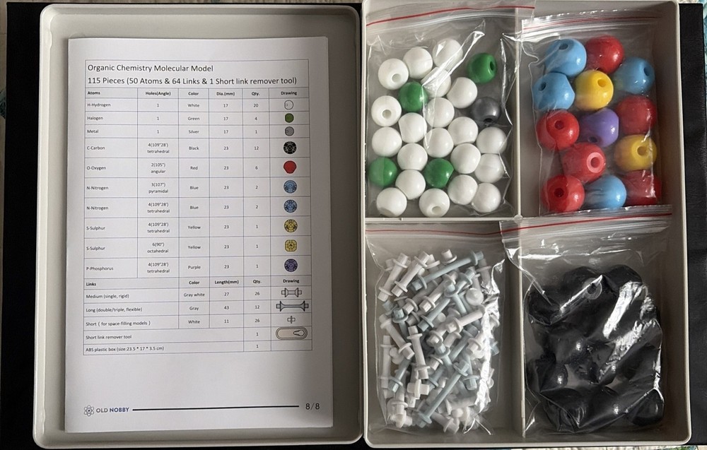 Old Nobby Chemistry Molecular Model kit science
