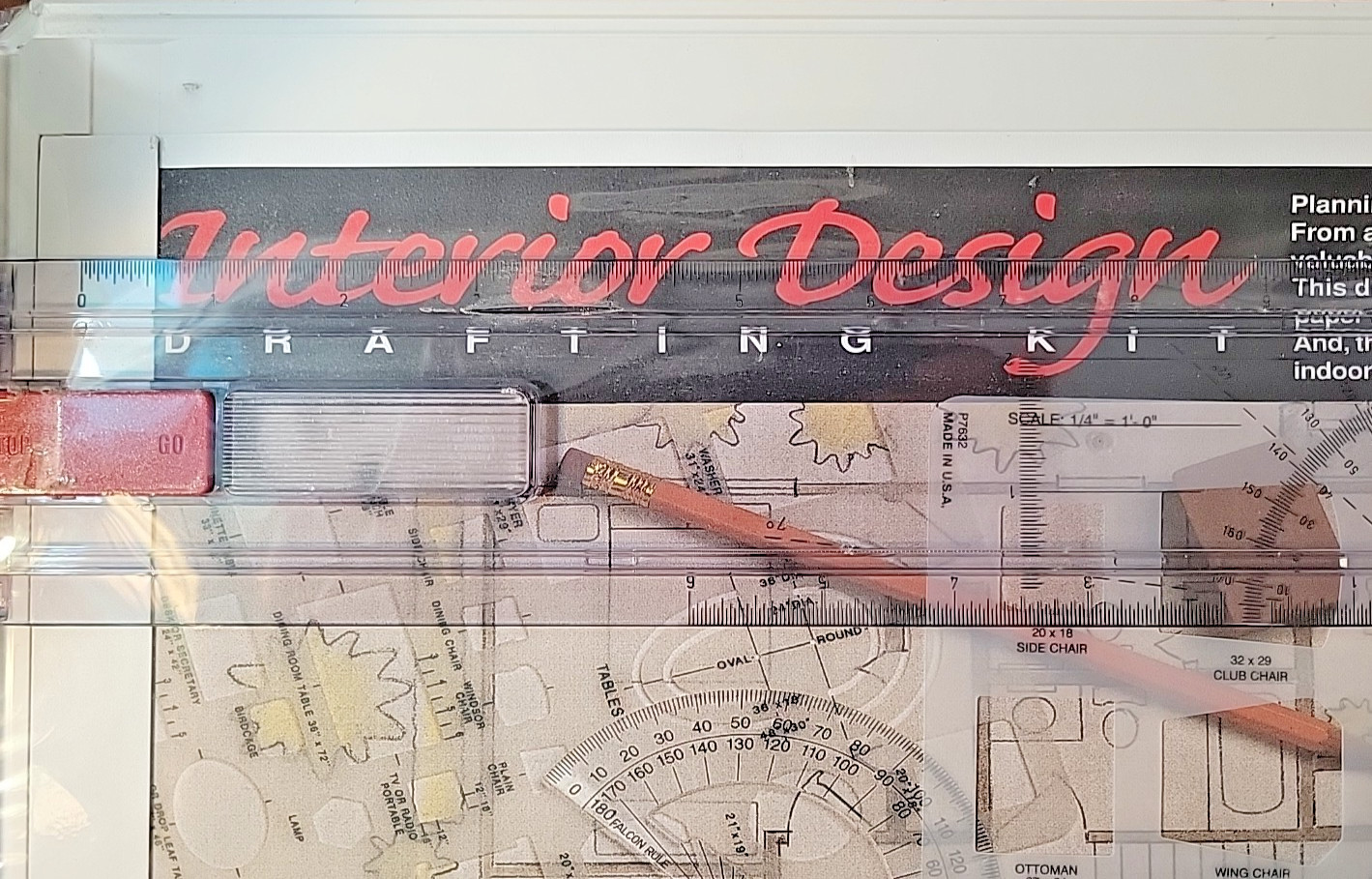 Koh-l-Noor Portable Interior Design Drawing Board and Drafting Kit NEW SEALED