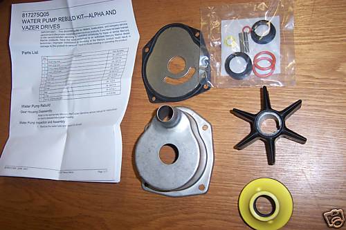 OEM MerCruiser alpha one 1 gen 2 two water pump impeller service kit 817275Q05