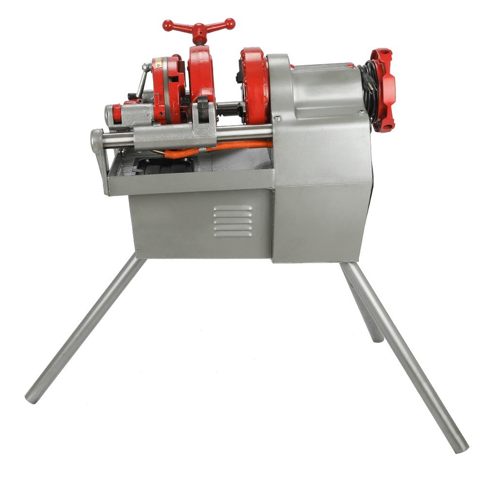 Electric Pipe Threader Machine 1/2"-2" Pipes with Quick Opening Die Head