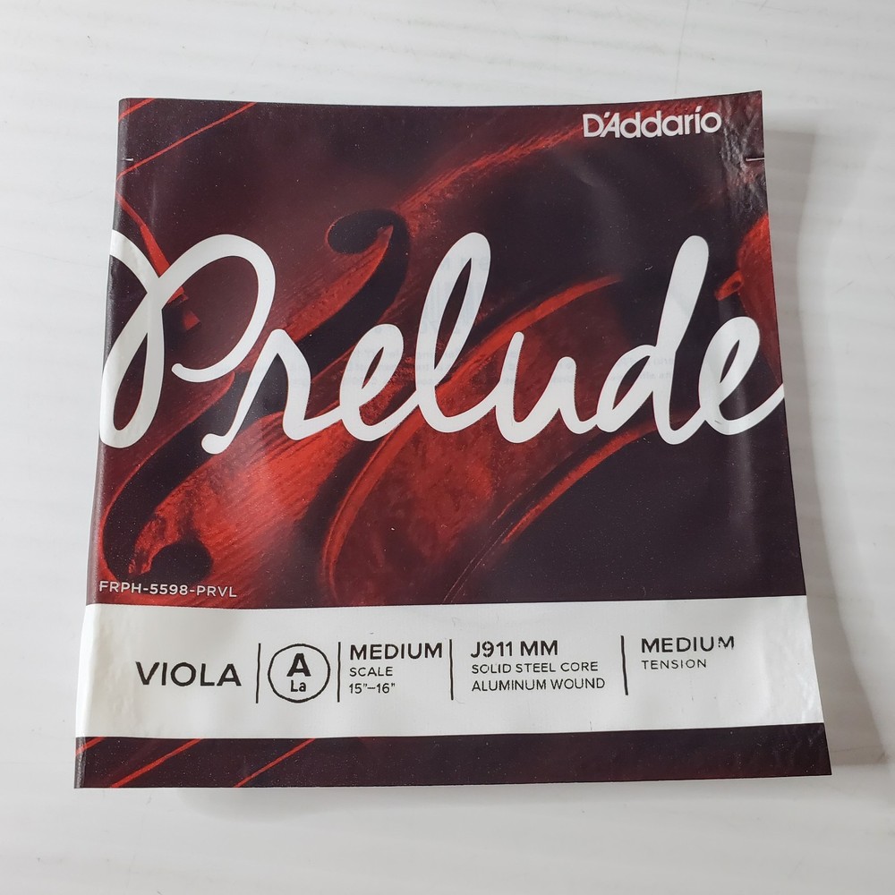D'Addario Prelude Viola Single A String Medium Scale 15-16" Medium Tension