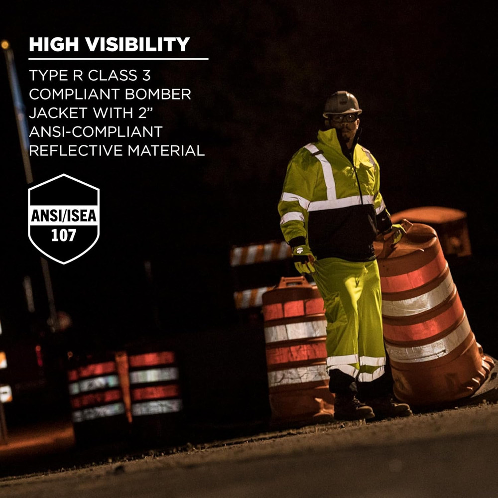 Hi Vis Bomber Safety Jacket