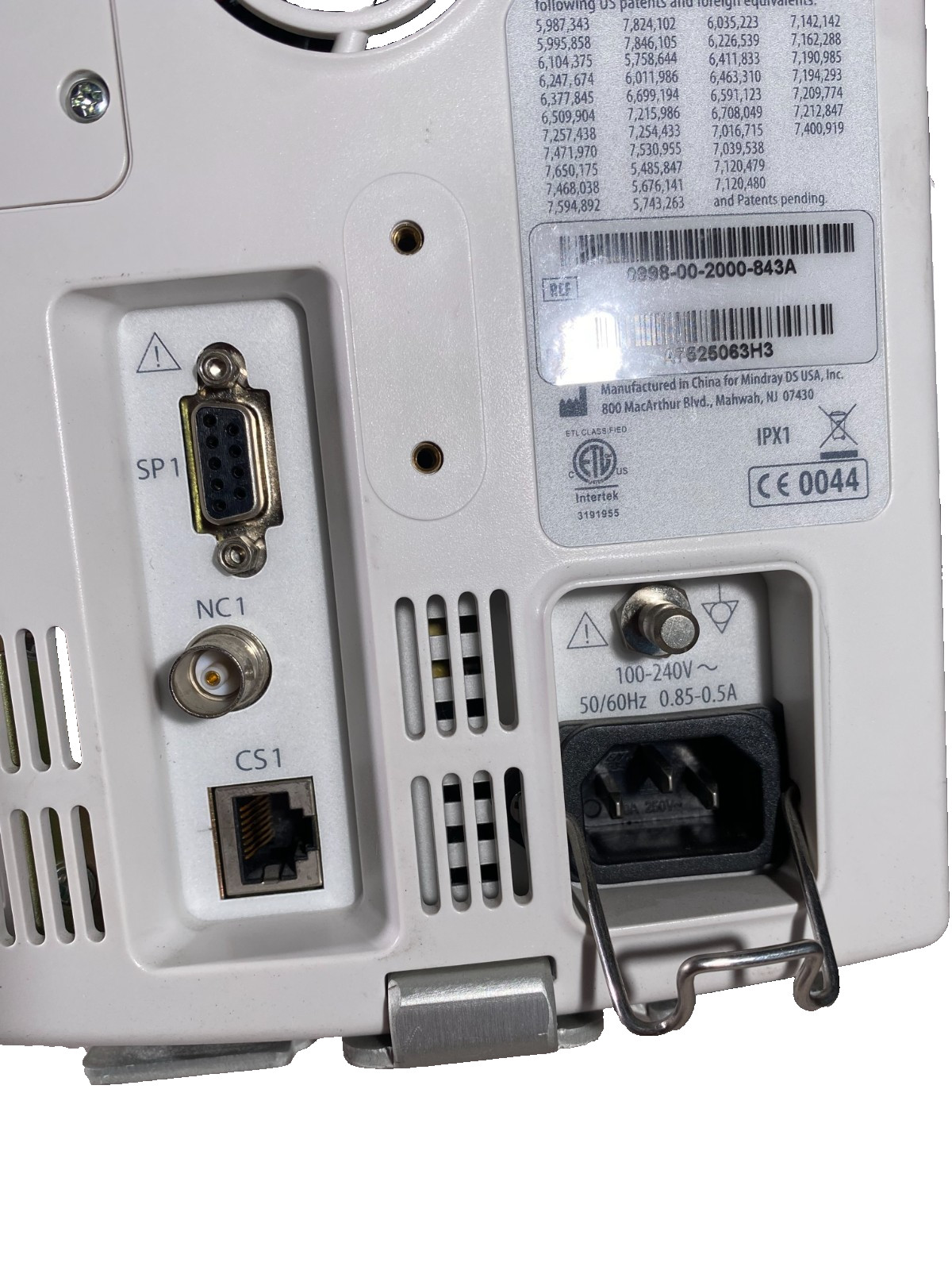 Mindray Datascope Accutorr V Vital Signs Monitor NIBP SpO2 Temp Patient Monitor