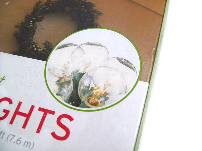 Indoor Outdoor Clear Transparent Round Globe Light Bulb String Lights S25