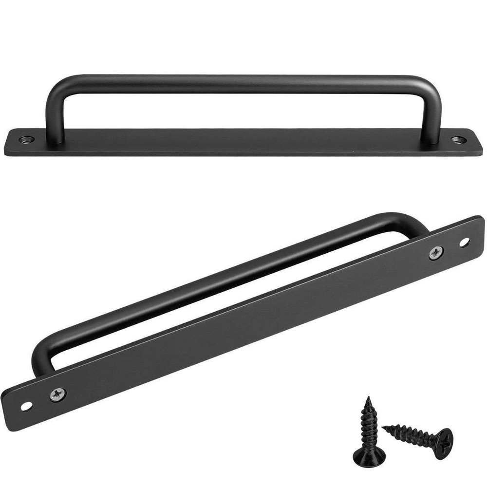 2Pcs Heavy Duty Alloy Sliding Barn Door Handle Pull Flush Hardware Drawer Pulls
