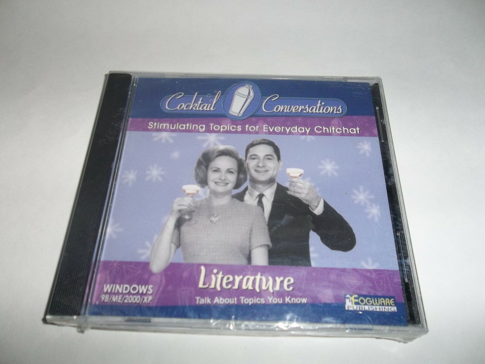 Cocktail Conversations Win XP CD 2003 – Literature Stimulating Topics - New