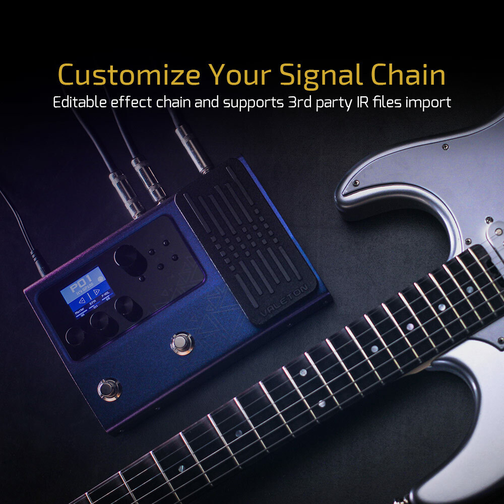 Valeton Multi Guitar Effects Processor 140 Built in Effects Expression Pedal