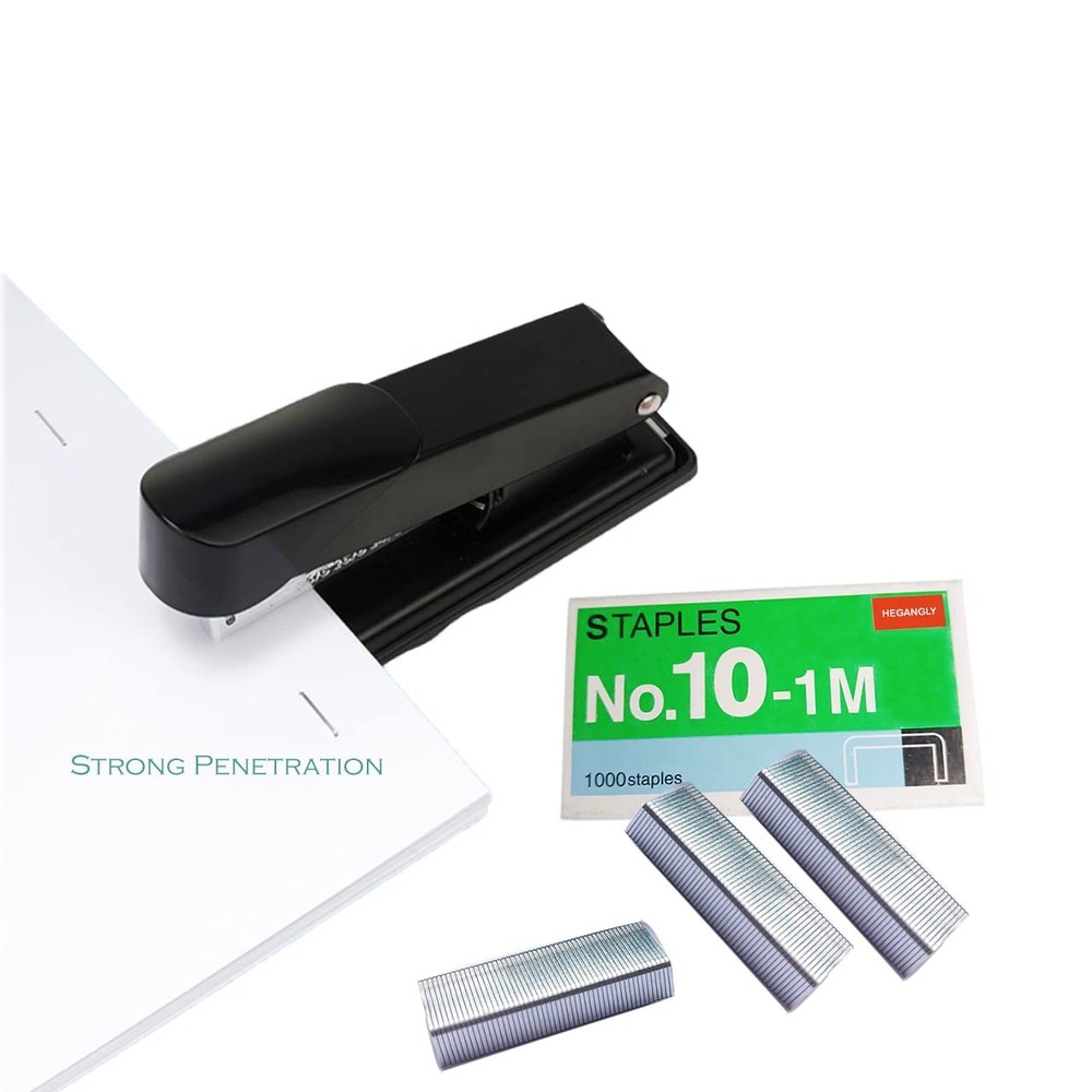 Mini Stapler Staples Number Ten Size Silver Staple Pack