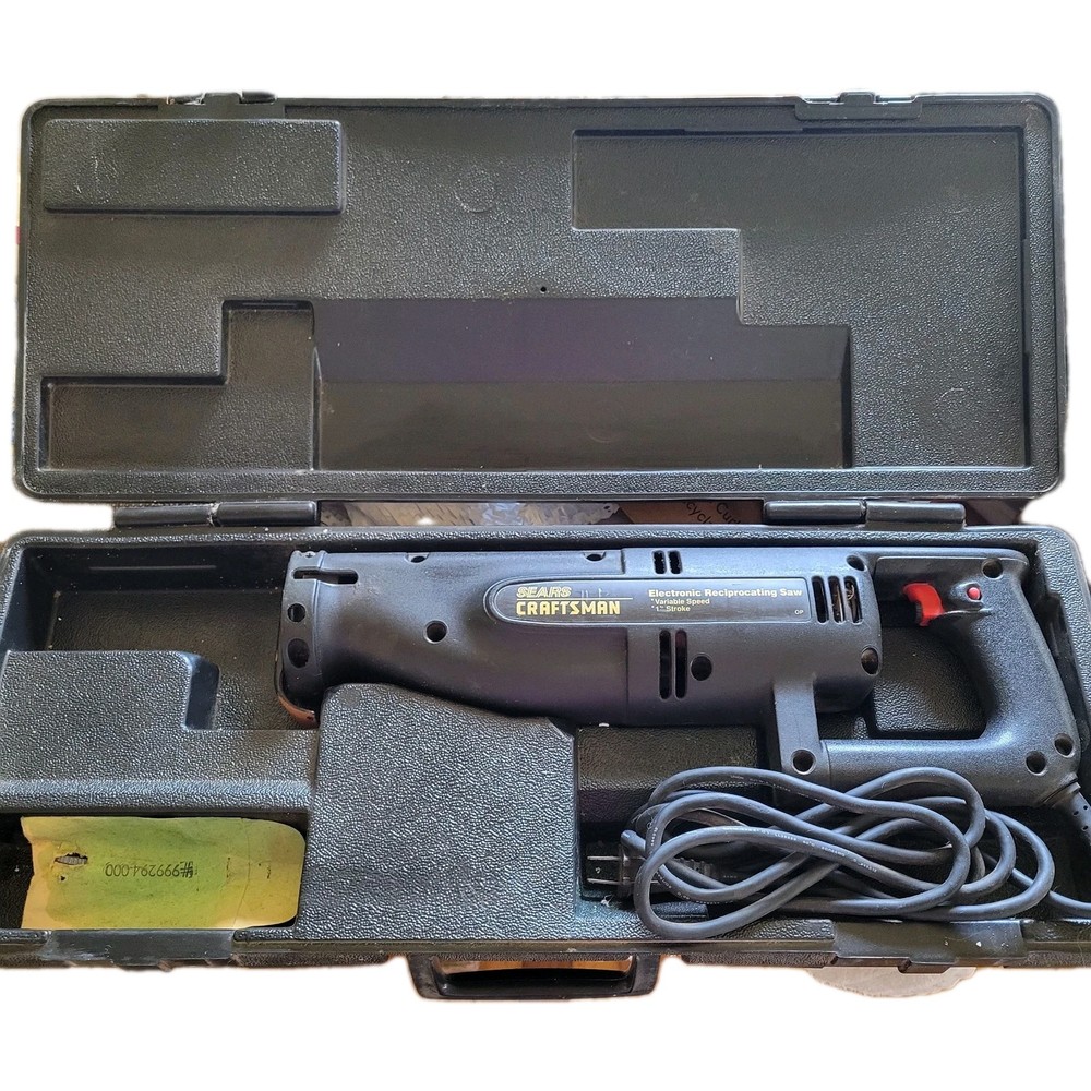 SEARS CRAFTSMAN Electric Reciprocating Saw & Case Variable Speed 1" Stroke