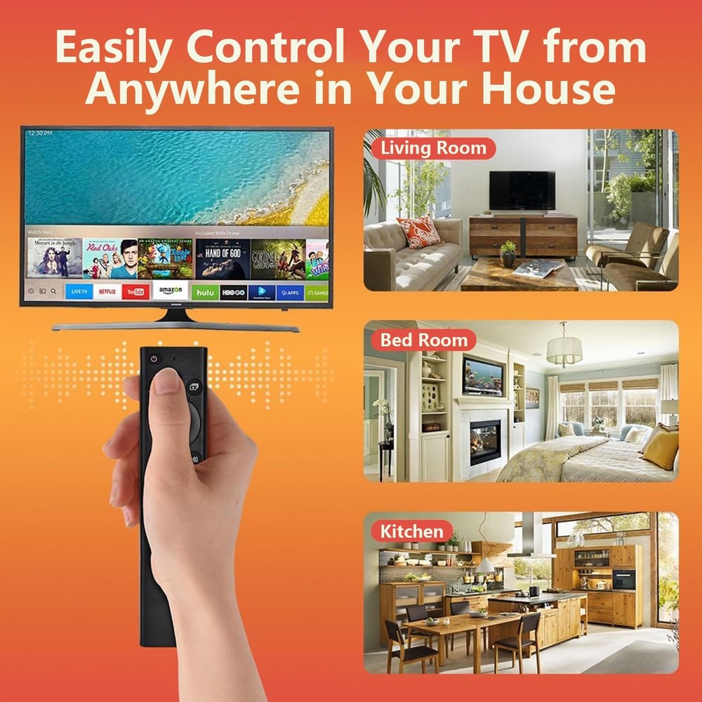 Replacement for Samsung TV Remote, All 2019-2025 regular, black