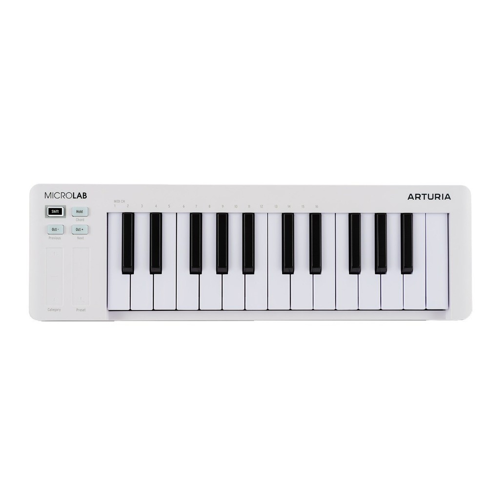 Arturia MicroLab mk3 White Ultra-Compact Studio MIDI Controller