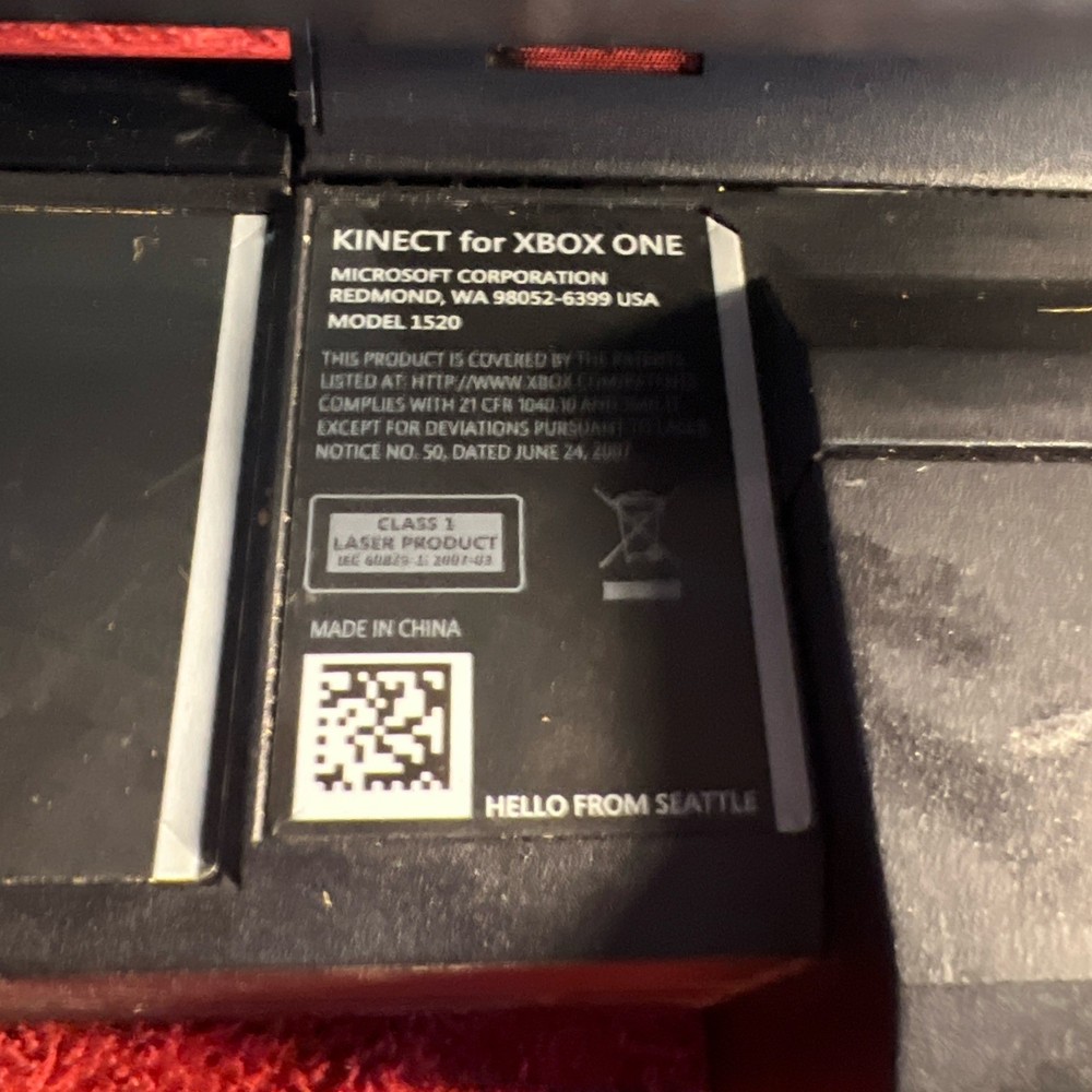 Microsoft Xbox One Kinect Motion Sensor Camera Bar (Model 1520)