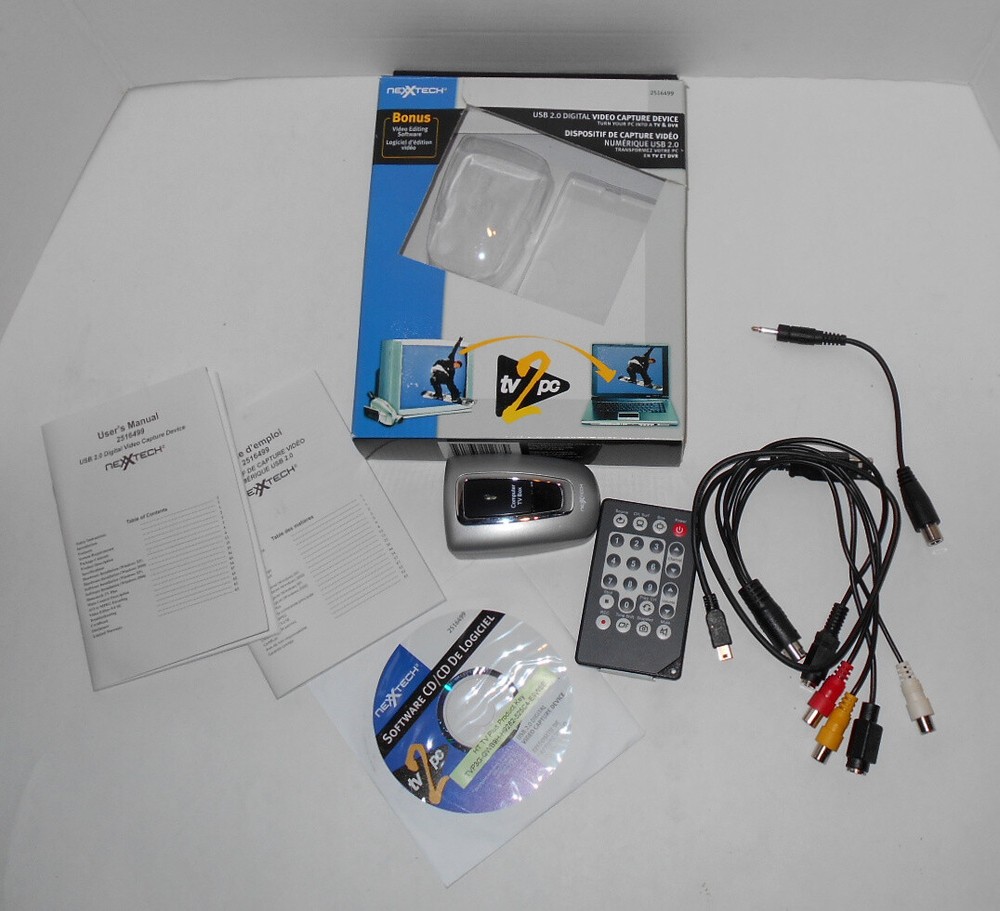 NexxTech 2516499 USB 2.0 Digital Video Capture Device - Excellent Condition
