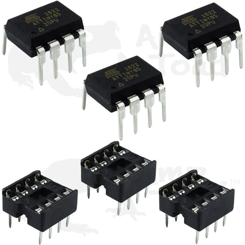 Atmel ATTiny85 with or without 8 Pin DIP Socket