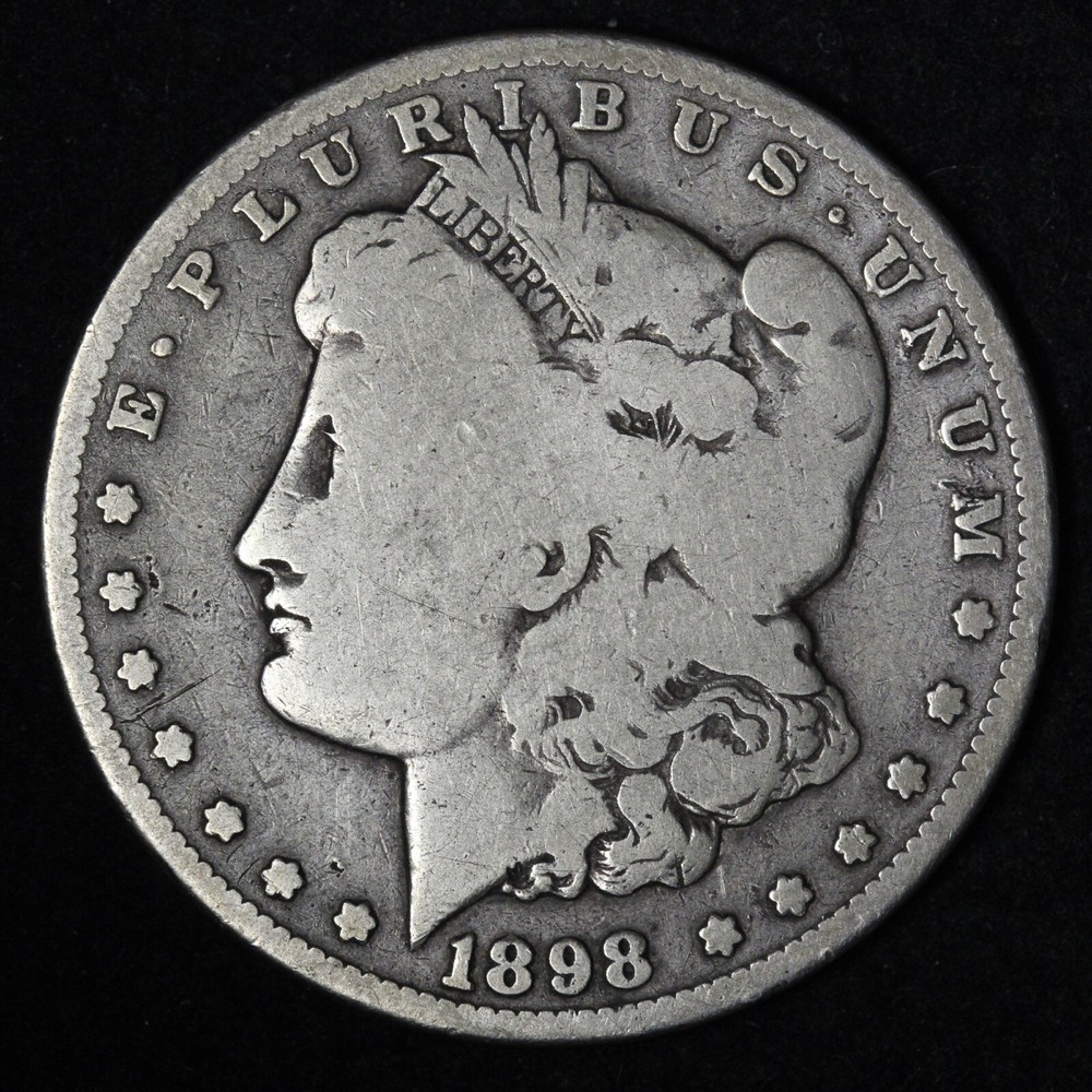 1898-S Morgan Silver Dollar CHOICE FINE E915