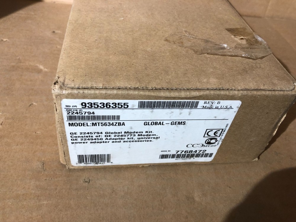 MultiModem MultiTech Systems MT5634ZBA V.90 Serial Port Data Modem w/Adapter New