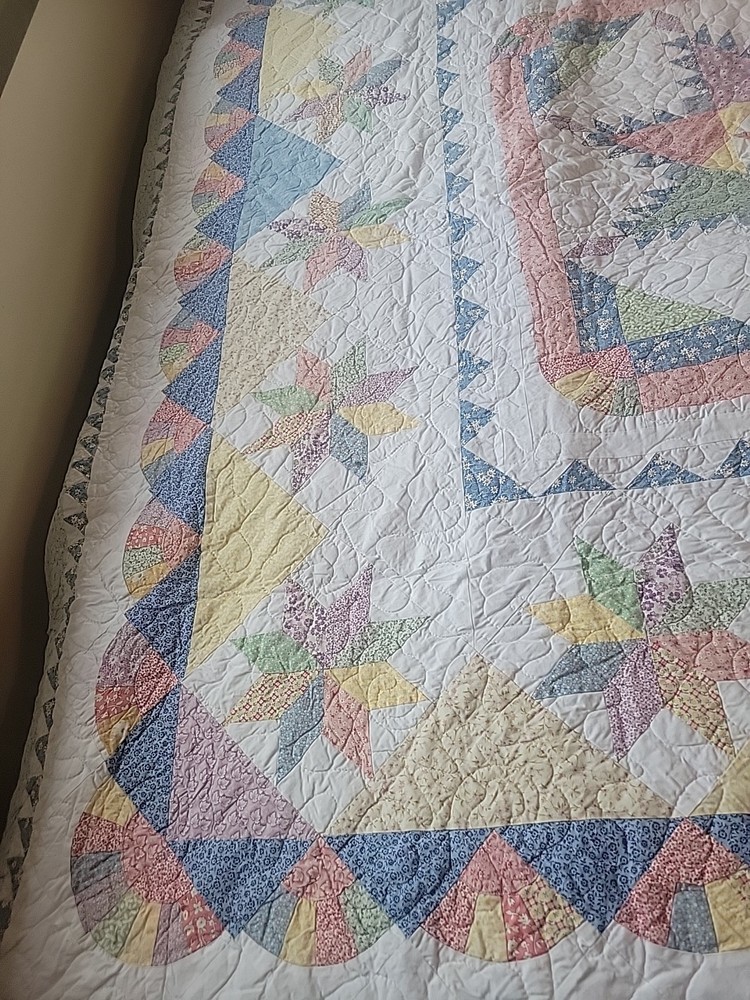 Light Blue Quilt 85 x 83