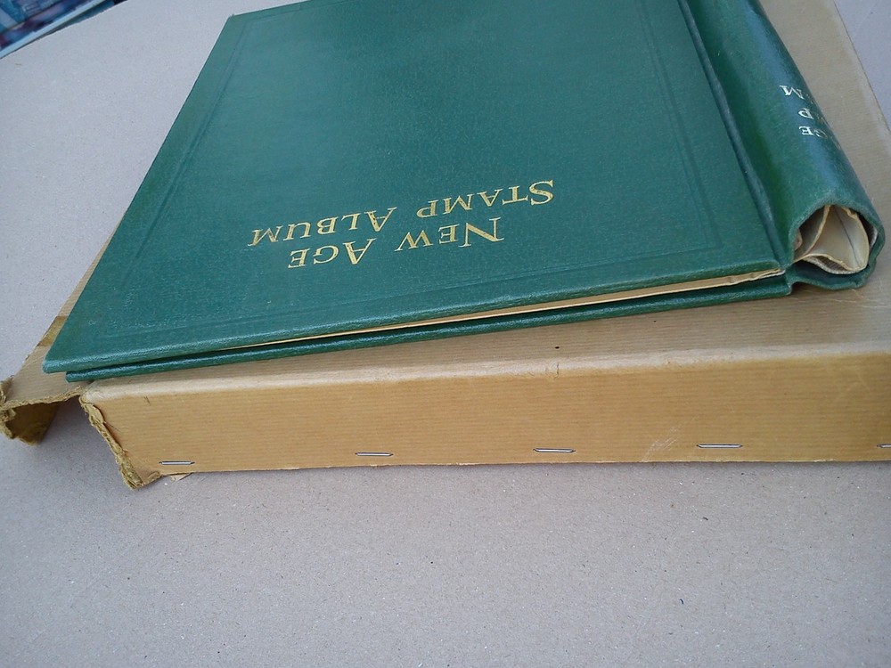 Stanley Gibbons Springback New Age Stamp Album Folder Binder Storage Green EMPTY