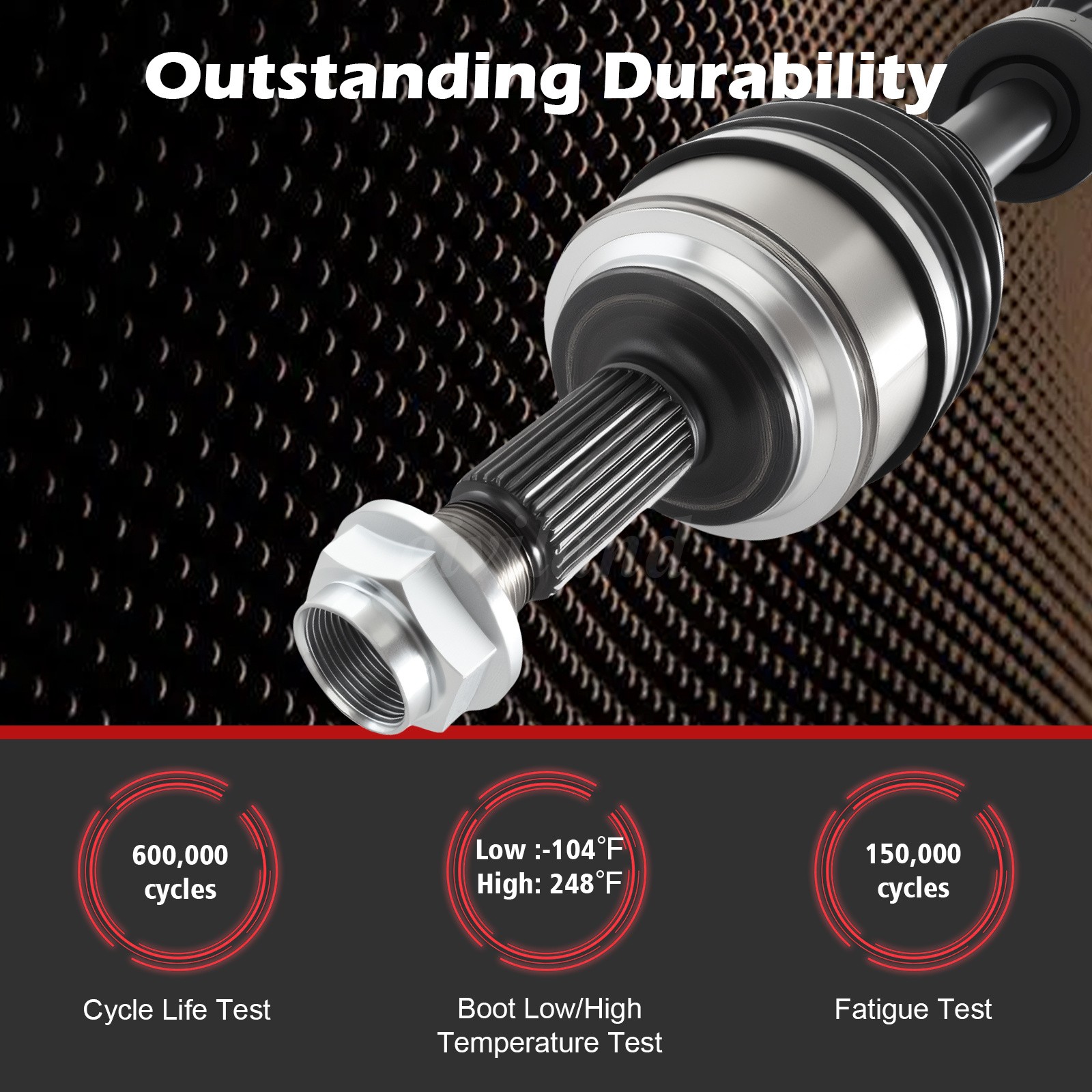 Front Passenger Side CV Axle Shaft Assembly for 2008-2014 Honda Accord 4 Cyl A.T