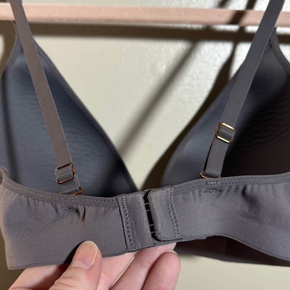 Aerie Gray Full Coverage Wireless Bra | 32C