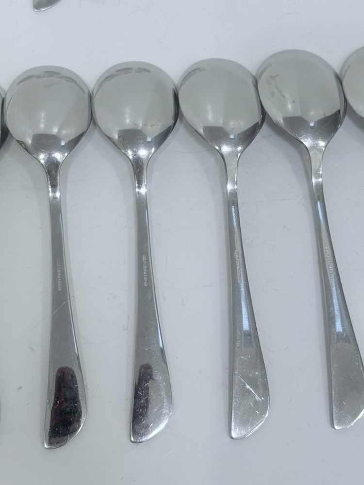 WMF Cromargan Solo Pattern MCM Rare Stainless Flatware Set - 30 Piece Lot