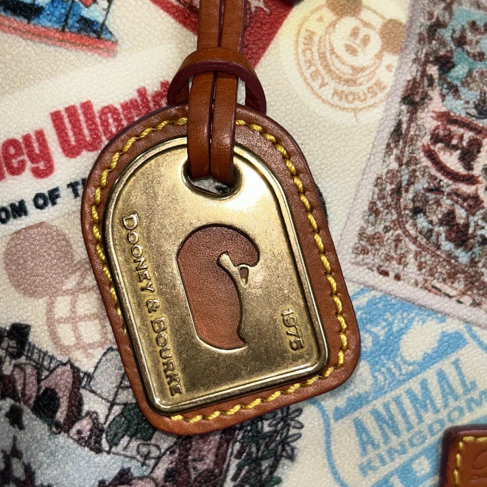 Dooney & Bourke Walt Disney World Anniversary Bucket Shoulder Bag MO293639 Used