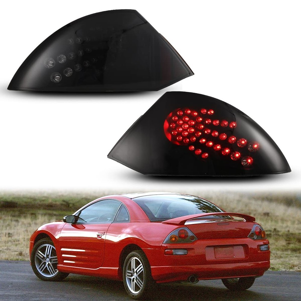 Tail Lights for Eclipse 2000-2005 LED Matte Black Smoke Lens
