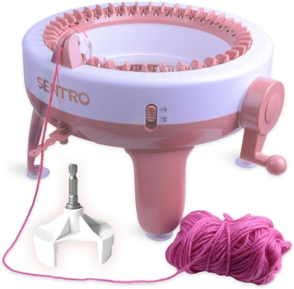 40 Needle Knitting Machine with Electric Adapter for Easy Automatic Knitting