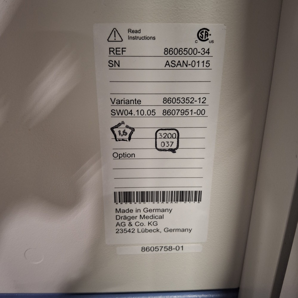 Draeger Medical Apollo Anesthesia System