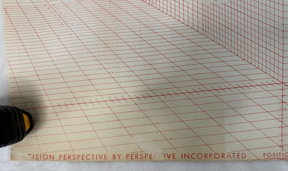 1955 Lawson Perspective Grid Charts Size IX Basic Set W Selector Charts Int/Ext