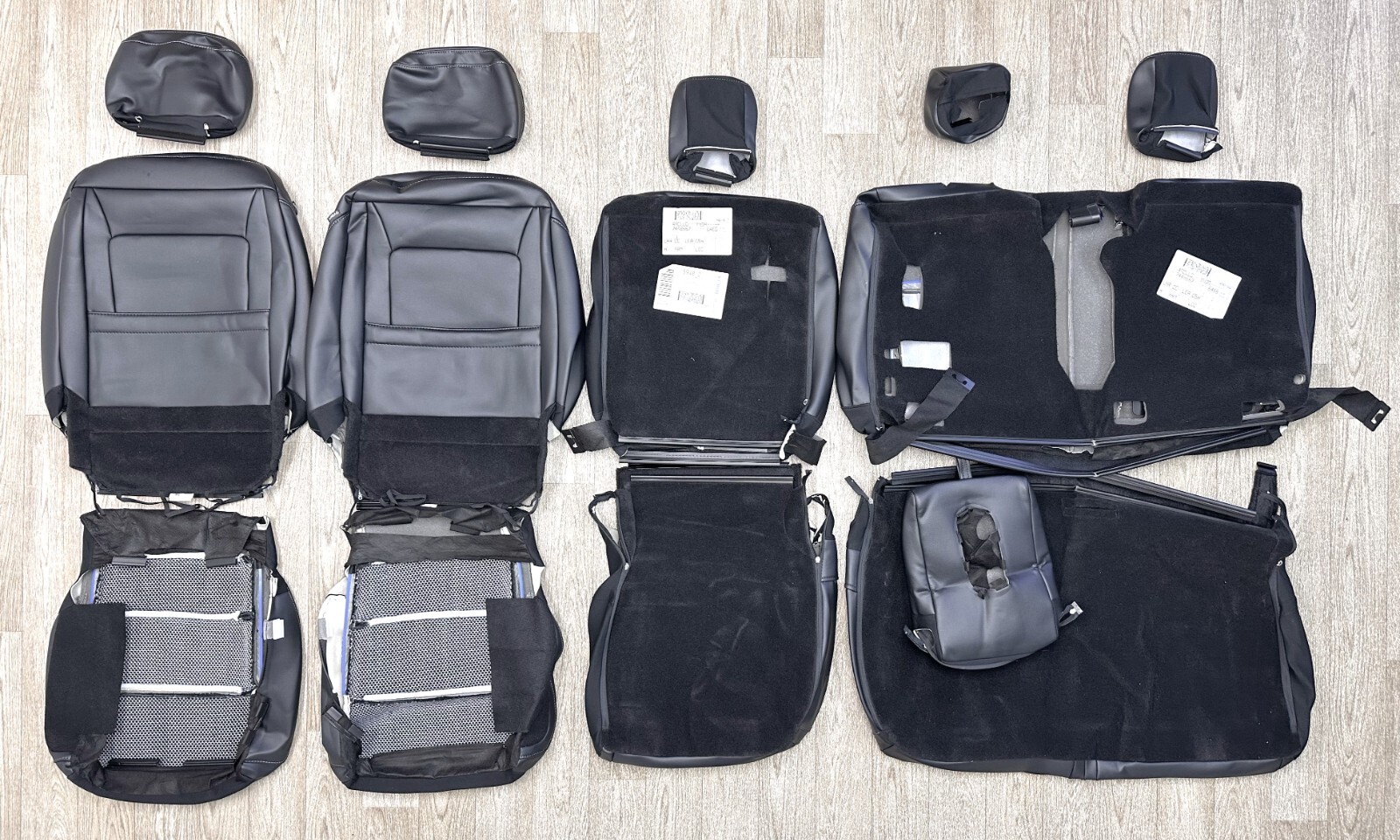 2024 OEM FORD F150 LEATHER SEAT UPHOLSTERY LIGHT BROWN PIPING