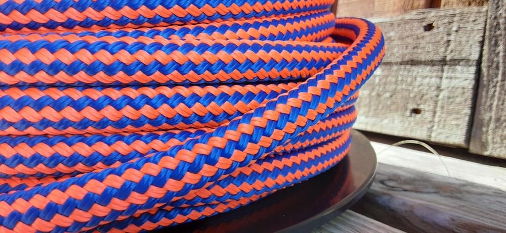 1/2 " x 150 ft. Double Braid-Yacht Braid Polyester Rope. US Made