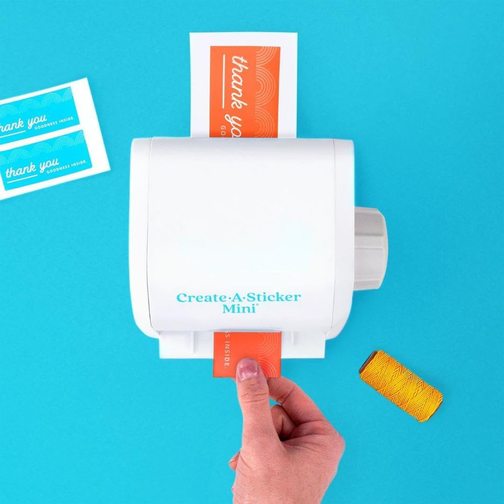 Create-A-Sticker, Mini, 2.5” Sticker and Label Maker Machine, Portable, Includes