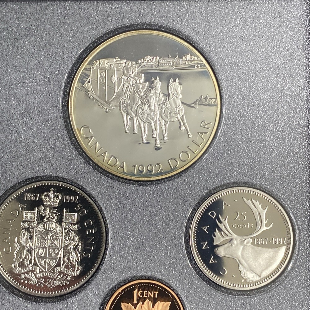 1992 Canada Proof Double Dollar Set (.925 Silver Dollar -Mint Set) Uncirculated