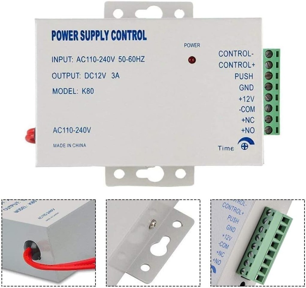 AMOCAM Access Control Power Supply for Door Intercom Doorbell Various Electronic