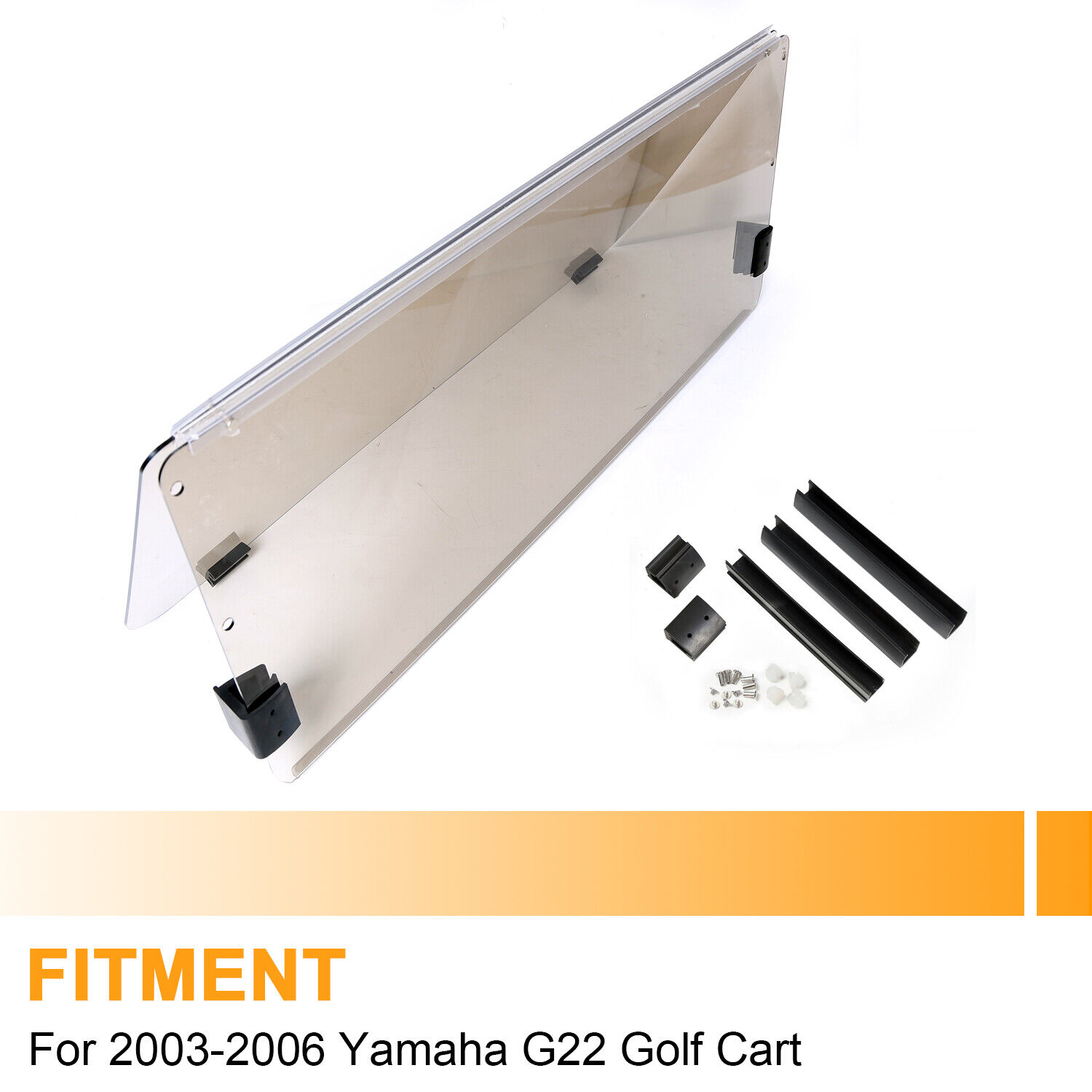 Tinted Windshield For 2003 2004 2005 2006 Yamaha G22 Golf Cart Impact Resistant