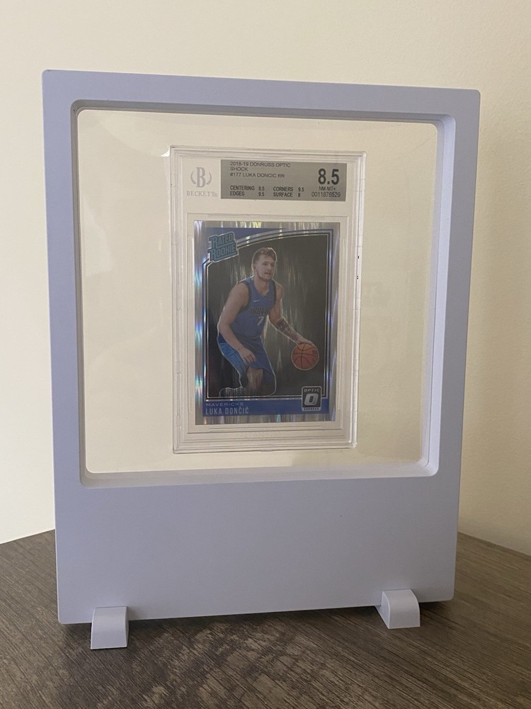 White Graded Card Display Frame - Fits BGS, PSA, CGC, SGC Or Two One Touch Mags