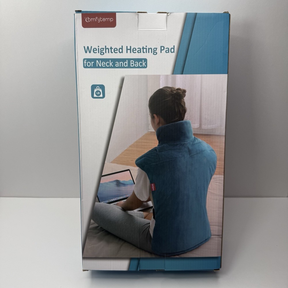Comfytemp Weighted Heating Pad for Back Neck Shoulder With Controller New