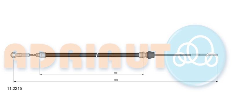 Cable Pull, parking brake ADRIAUTO 11.2215