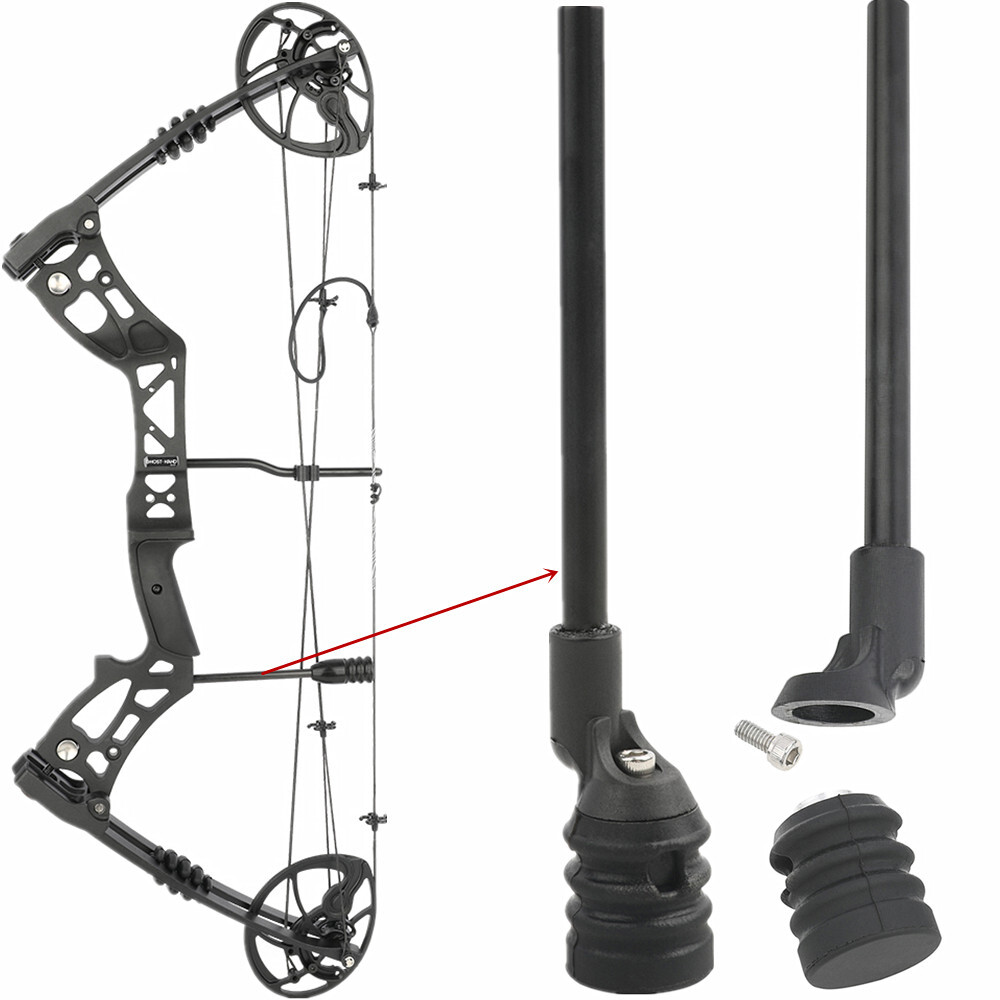 Archery CompoundBow String Stop Suppressor Stabilizer Bracket Mount Silencer 8mm