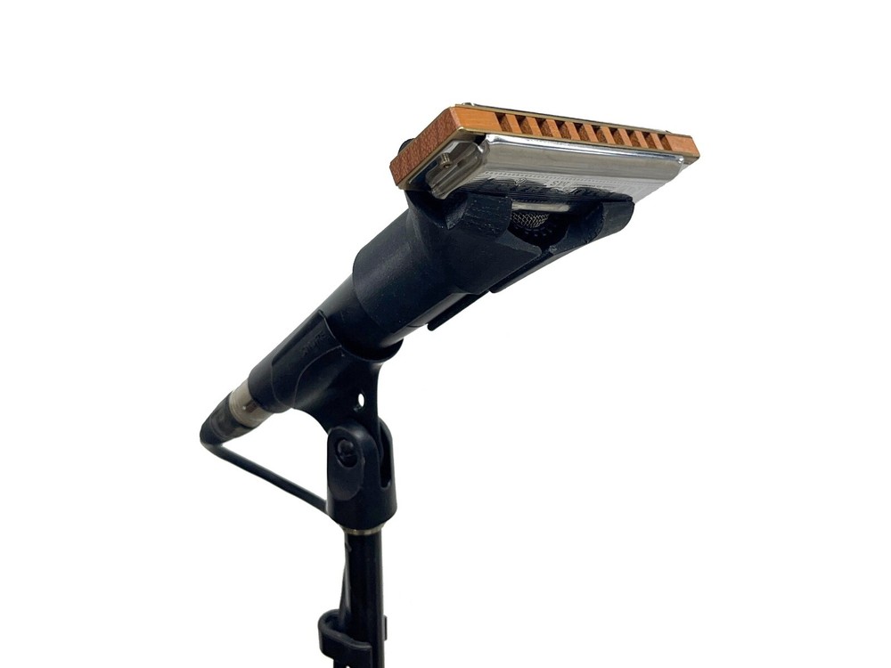 Hands Free Harmonica Holder for Shure SM57