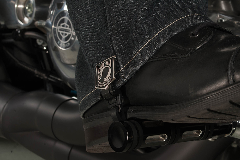 6" POW-MIA Biker Boot Straps