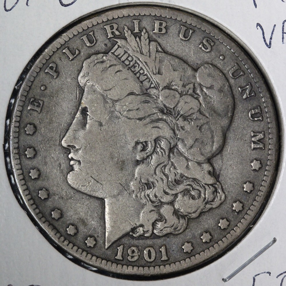 1901-O Morgan Silver Dollar FINE+/VF E299 VAEM